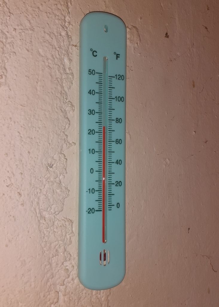 Thermometer GÃ¤rtner drinnen und draussen tÃ¼rkis